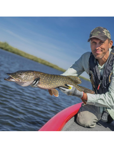Guantes de Trabajo Resistentes a Cortes A9 Nitrilo Táctil Grande