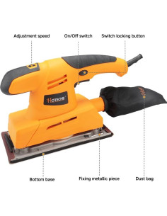 Lijadora Orbital Hoteche 3.17A 11.43x22.86cm Velocidad Variable 2