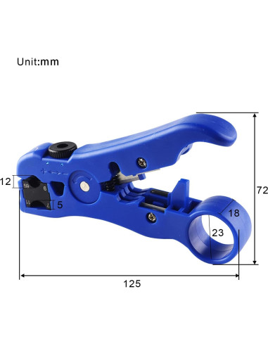 Cortador y Desforrador de Cable Coaxial FLYPIG RG59 RG6 RG7 RG11