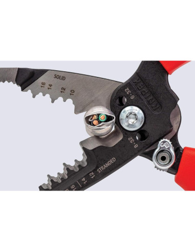 Desforrador de Cables KNIPEX 20.32 cm 13 72 8 Forjado