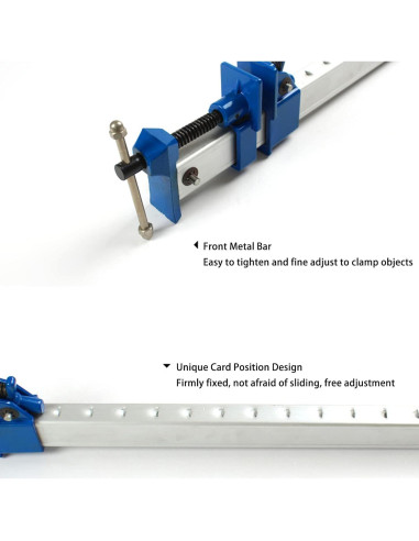 Abrazadera de barra Fafeicy 65.5 cm aluminio liberación rápida