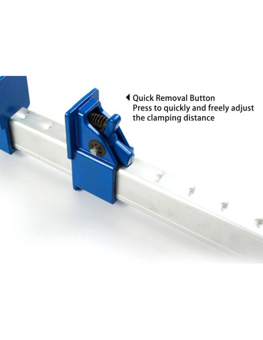 Abrazadera de barra Fafeicy 65.5 cm aluminio liberación rápida