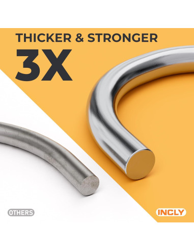 Ganchos J de Tablero de Clavos INCLY 100PCS Alta Resistencia