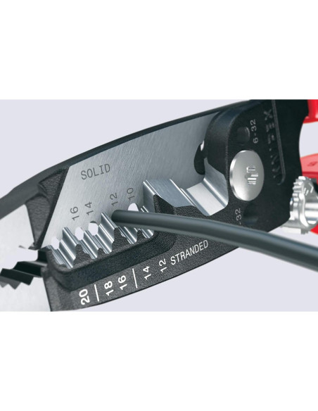 Desforrador de Cables KNIPEX 20.32 cm 13 72 8 Forjado