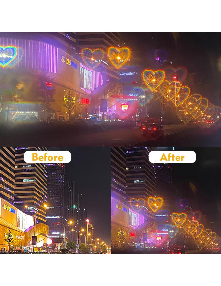 3 Pares de Gafas de Amor con Efecto Corazón - Fiesta Rave