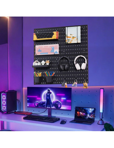 Kit de Paneles de Perforación HENSHOW 4 Unidades 30x30cm