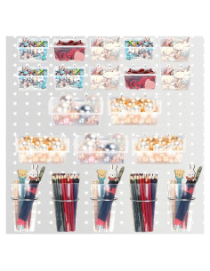 Organizador de Tablero de Clavos Yookeer 20 Pcs Transparente