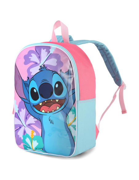 Mochila Lilo y Stitch Rosa para Niñas 38.1 cm con Correas Acolchadas