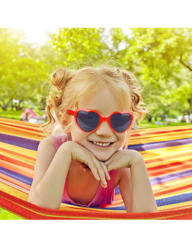 3 Pares de Gafas de Amor con Efecto Corazón - Fiesta Rave