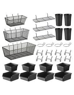 Kit de Accesorios para Organizador de Tablero de Clavos Sieral 30 Piezas