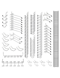 170 Ganchos para Tablero de Clavos Falpro - Organizador de Herramientas