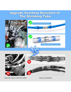 Kit de Conectores de Cable Térmico Kuject 180PCS Impermeables 2