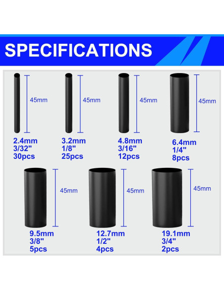 Kit de Conectores de Cable Tanbupu 206PCS Impermeables y Aislados