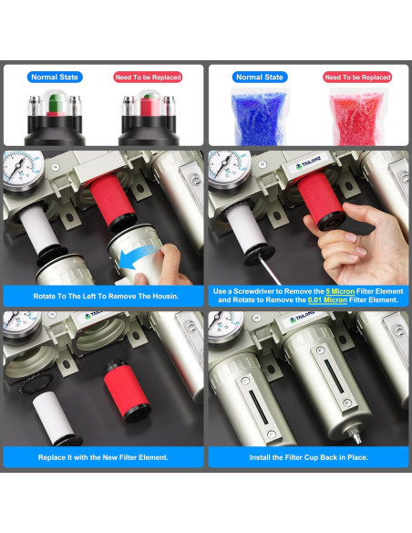 Sistema de Secado de Aire TAILONZ PNEUMATIC 1/2" NPT 240 PSI