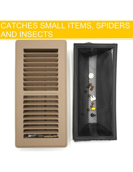 Cubierta de Ventilación de Piso OLA MODERNA 4x12" Negro - Paquete de 5