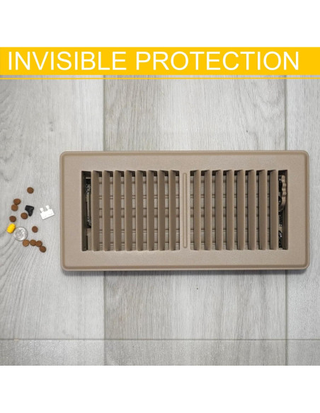 Cubierta de Ventilación de Piso OLA MODERNA 4x12" Negro - Paquete de 5