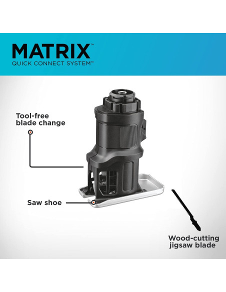 Accesorio Oscilante Black+Decker con Sierra de Calar Eléctrica