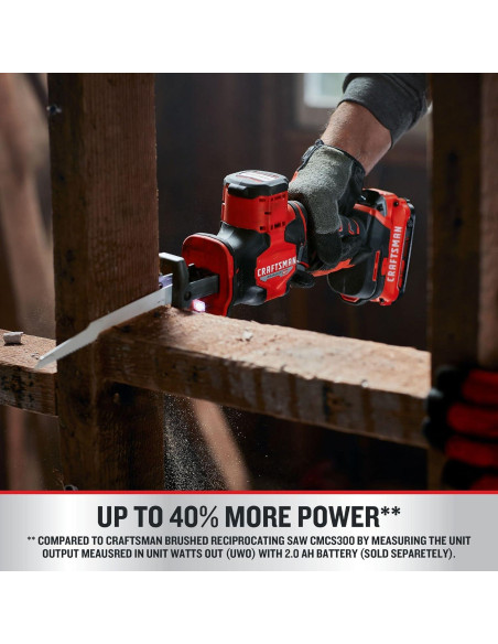 Sierra Recíproca Inalámbrica CRAFTSMAN V20, 2800 SPM, 1.76 kg
