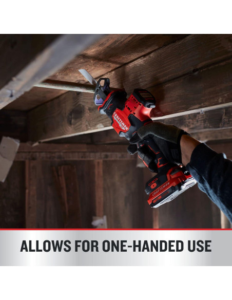 Sierra Recíproca Inalámbrica CRAFTSMAN V20, 2800 SPM, 1.76 kg