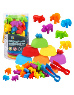 Juego de Emparejamiento Montessori de Animales - 36 Piezas