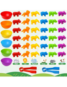 Juego de Emparejamiento Montessori de Animales - 36 Piezas 2