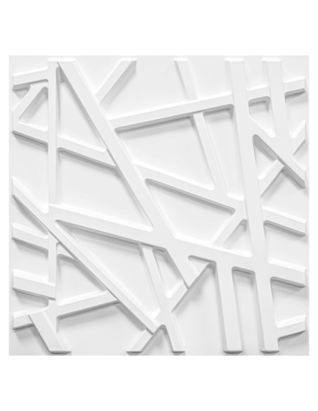 33 Paneles de Pared 3D LEVOWAY Blancos 300mm x 300mm