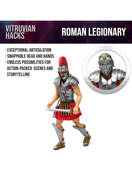 Figura de Acción Boss Fight Studio Vitruvian H.A.C.K.S. Legionario Romano 1:18