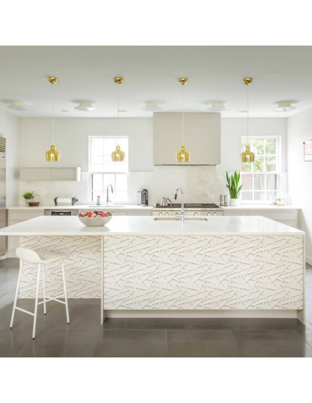 33 Paneles de Pared 3D LEVOWAY Blancos 300mm x 300mm