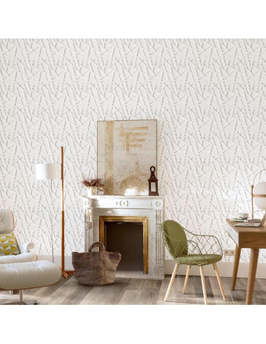 33 Paneles de Pared 3D LEVOWAY Blancos 300mm x 300mm