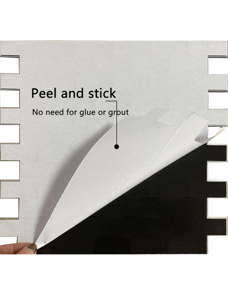 Azulejo Autoadhesivo 3D Weimeisc Aluminio 10 Hojas 30.48x27.69cm