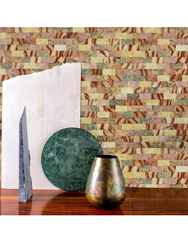 Azulejo Autoadhesivo 3D Weimeisc Aluminio 10 Hojas 30.48x27.69cm