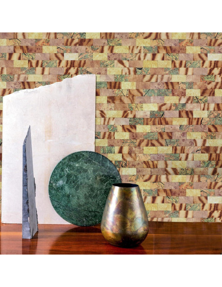 Azulejo Autoadhesivo 3D Weimeisc Aluminio 10 Hojas 30.48x27.69cm