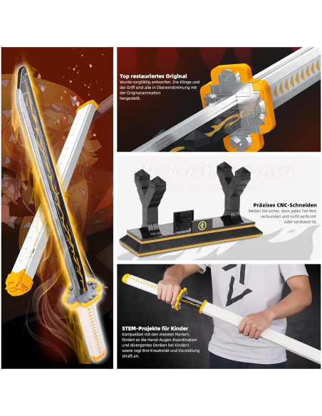 Katana Agatsuma Zenitsu para Demon Slayer 956 Piezas