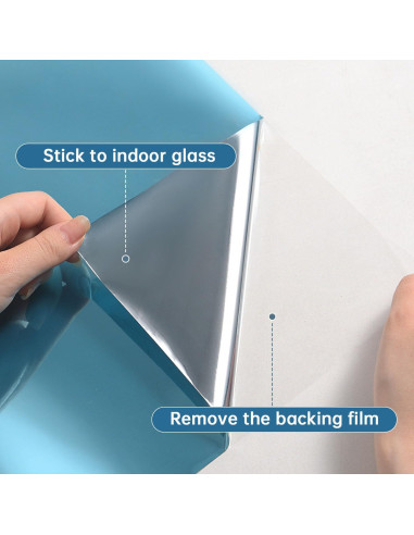 Película de Privacidad para Ventanas DULEIXUFHEE 199.4x45 cm