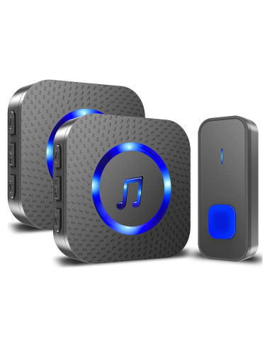 Timbre Inalámbrico SURFOU Impermeable 396m 55 Tonos 5 Volumen