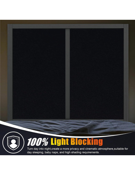 Película Blackout FEILAYS 30x200cm, 100% Bloqueo UV