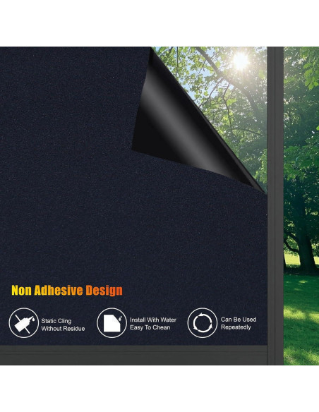 Película Blackout FEILAYS 30x200cm, 100% Bloqueo UV