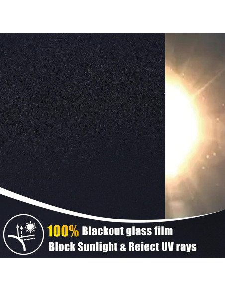 Película Blackout FEILAYS 30x200cm, 100% Bloqueo UV