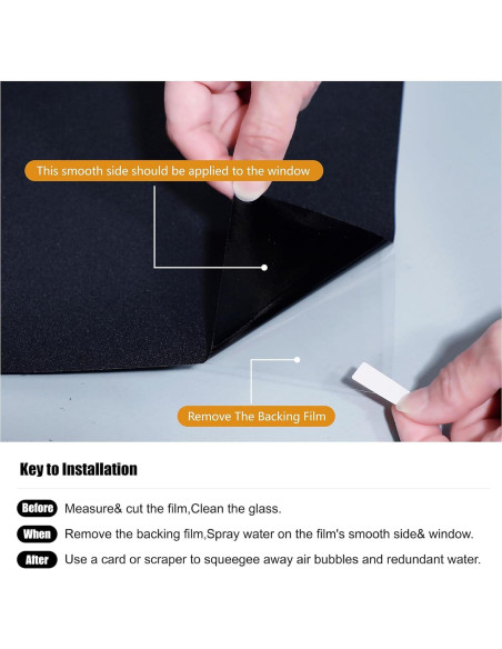 Película Blackout FEILAYS 30x200cm, 100% Bloqueo UV