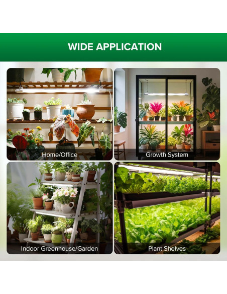 Luz de Crecimiento SANSI T8 25W 4000K Espectro Completo IP54