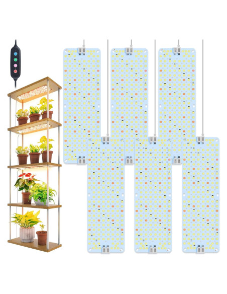 Luces de Crecimiento FECiDA 6Pack 60W para Plantas de Interior