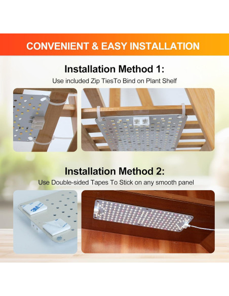 Luces de Crecimiento FECiDA 6Pack 60W para Plantas de Interior