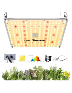 Luz de Cultivo LED IMVSINCERE 100W Espectro Completo para Plantas