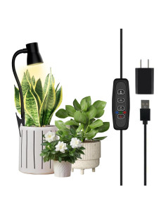 Luz de Crecimiento LED IMVSINCERE con Brazo Flexible 30cm