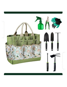 Juego de Herramientas de Jardinería 9 Piezas BRSS - Acero al Carbono