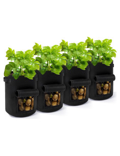 Bolsas de Cultivo de Patatas 10 Galones Backyard Expressions - 4 Pzas