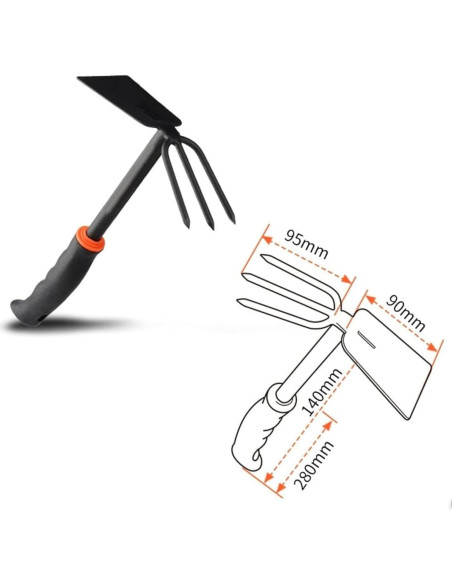 Juego de Herramientas de Jardín 3 Piezas SpeedStax - Azada, Rastrillo y Pala Ergonómicos