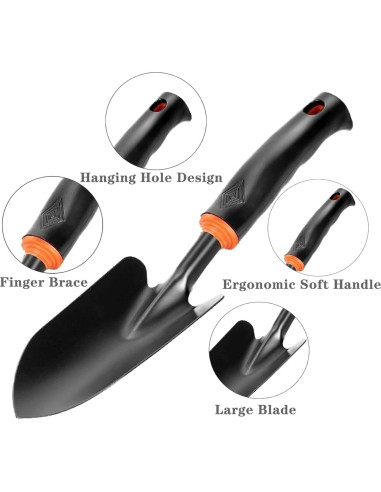 Juego de Herramientas de Jardín 3 Piezas SpeedStax - Azada, Rastrillo y Pala Ergonómicos