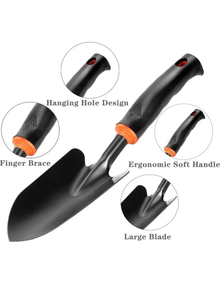 Juego de Herramientas de Jardín 3 Piezas SpeedStax - Azada, Rastrillo y Pala Ergonómicos