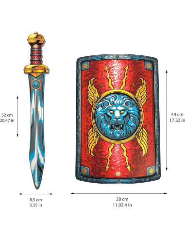 Espada y Escudo de Legionario Romano Liontouch - Juguete Seguro
